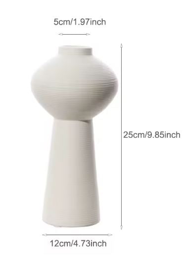 Abstract Bohemian Ceramic Flower Vases – Artistic Home Décor