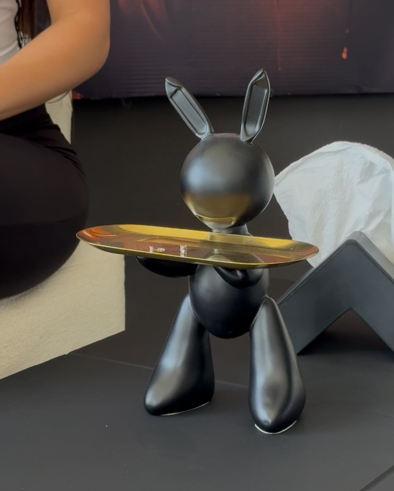 Decorative Rabbit Sculpture – Modern Home Décor Accent