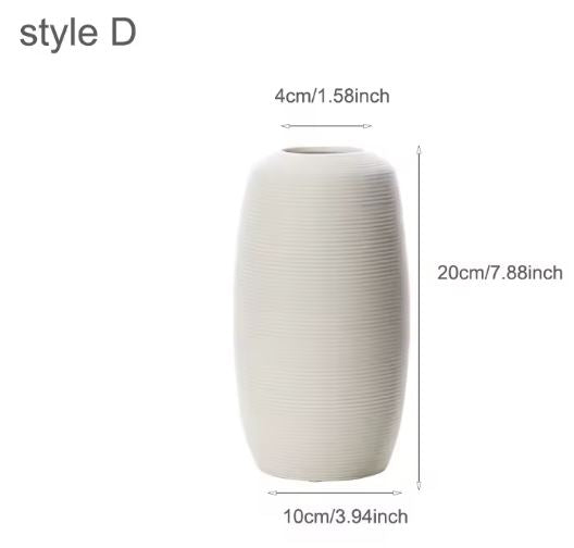 Abstract Bohemian Ceramic Flower Vases – Artistic Home Décor