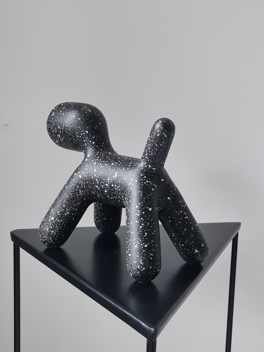 Modern abstract dog sculpture