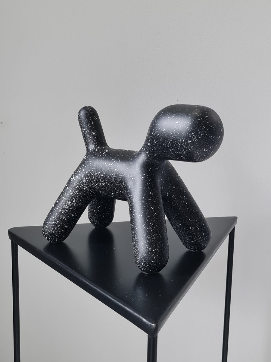 Modern abstract dog sculpture