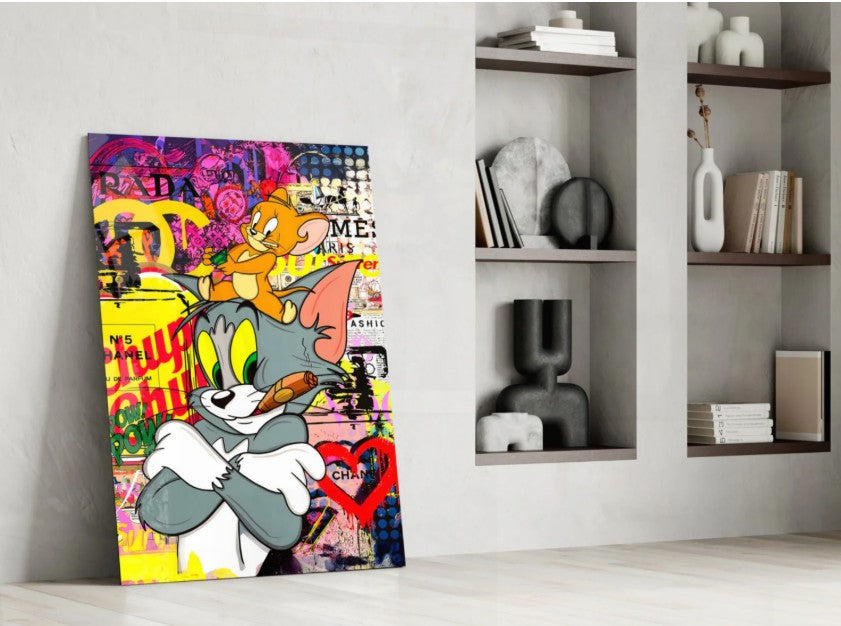 Tom and Jerry : Street Art Painting