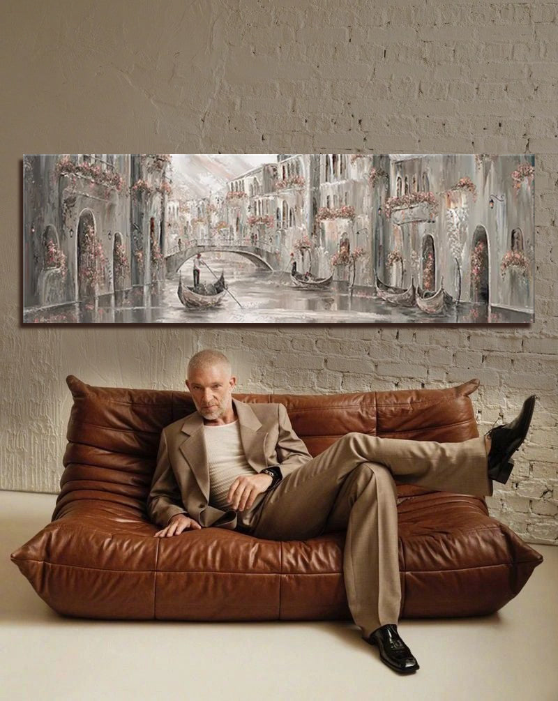 "Mystical, Venice Charm" Painting by Isabella Karolewicz - Panoramic Art Print