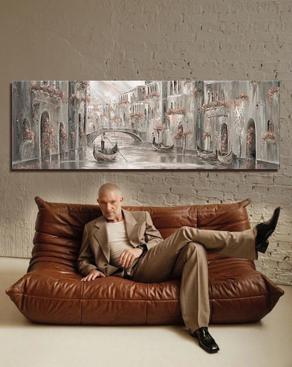"Mystical, Venice Charm" Painting by Isabella Karolewicz - Panoramic Art Print