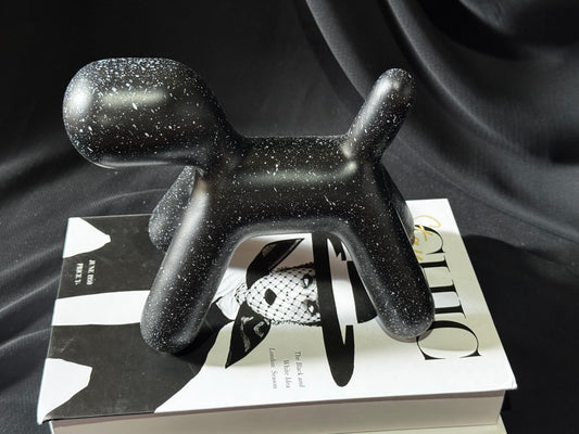 Modern abstract dog sculpture