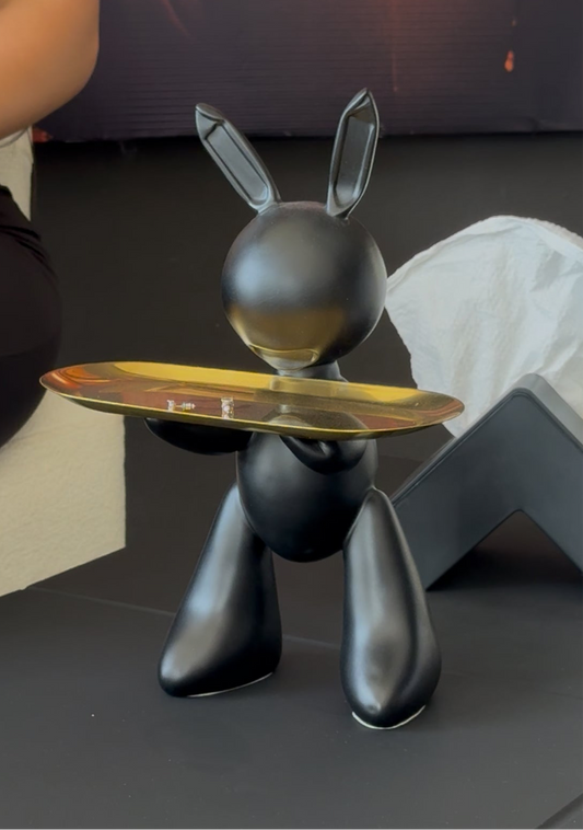Decorative Rabbit Sculpture – Modern Home Décor Accent