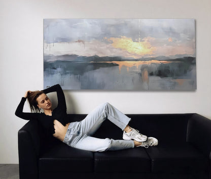 Golden Horizon - Painting