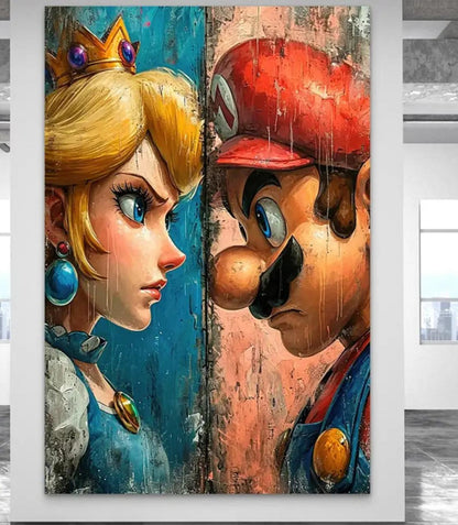 Mario and Peach Canvas | The Face-Off