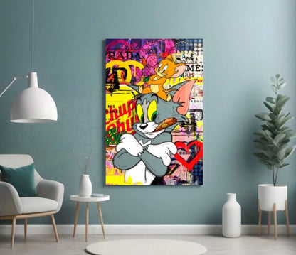 Tom and Jerry : Street Art Painting