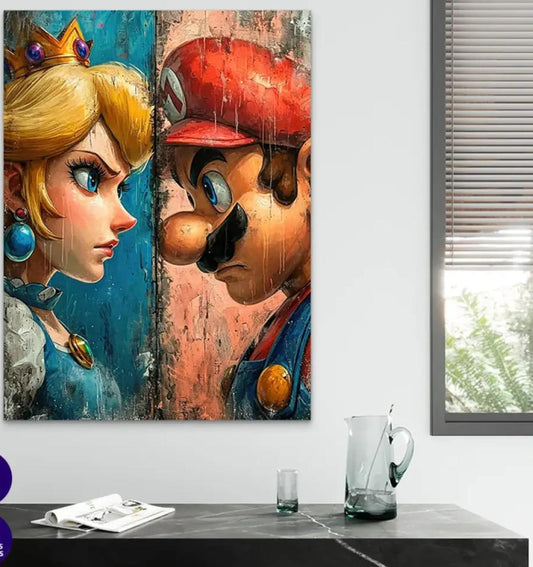 Mario and Peach Canvas | The Face-Off