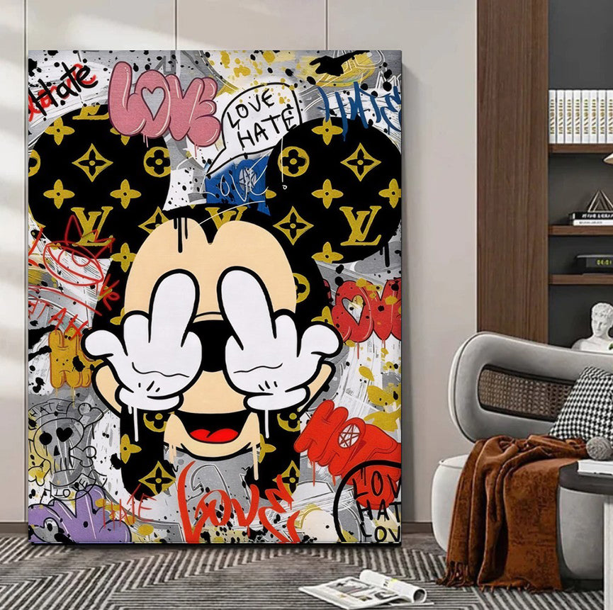 Mickey Mouse Pop Art Canvas