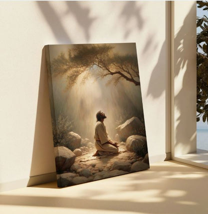 Jesus in the Garden of Gethsemane - Canvas