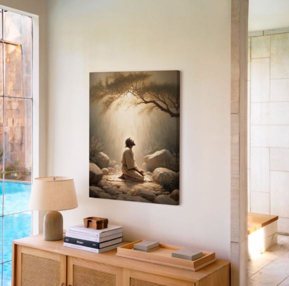 Jesus in the Garden of Gethsemane - Canvas