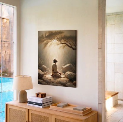 Jesus in the Garden of Gethsemane - Canvas