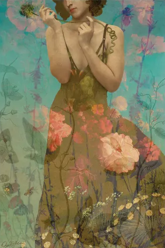 "In The Meadow"Painting  by Catrin Welz-Stein - Canvas Art Print