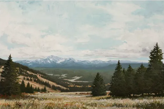 "Leadville" Painting by Alex Odnoralov - Canvas Art Print