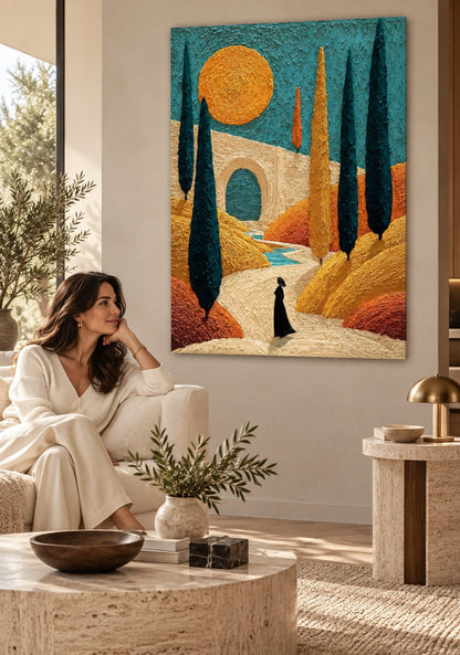 Golden Passage Art Piece — lifestyle