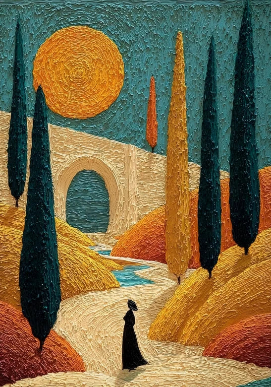 Golden Passage Art Piece — artwork