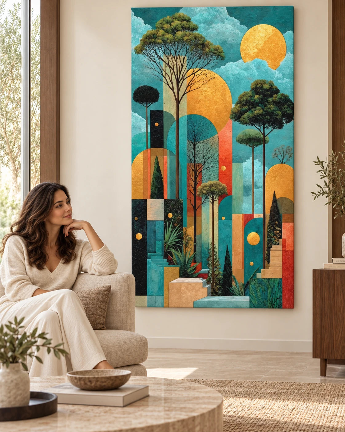 Sunlit Sanctuary Art Piece — lifestyle